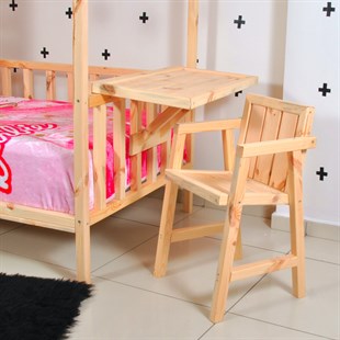 Montessori Yatak Çocuk Odası 90X190 Çocuk Masası Sandalye
