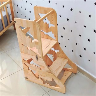 Nirvana Montessori Yatak Sedir Karyola | MarkaawmMontessori Öğrenme Kulesi Köpek Balığı Çocuk Masa Sandalye Takımı